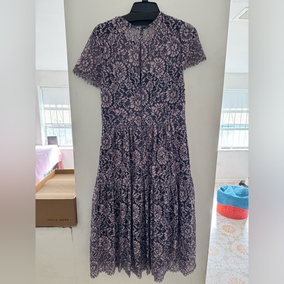 Eliza J Floral Lace Fit-and-Flare Dress - Picture 7 of 10